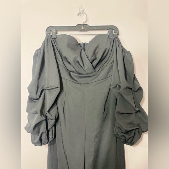 Off Shoulder Black Jumpsuit - Picture 7 of 7